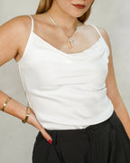 Blusa satinada de tiras finas