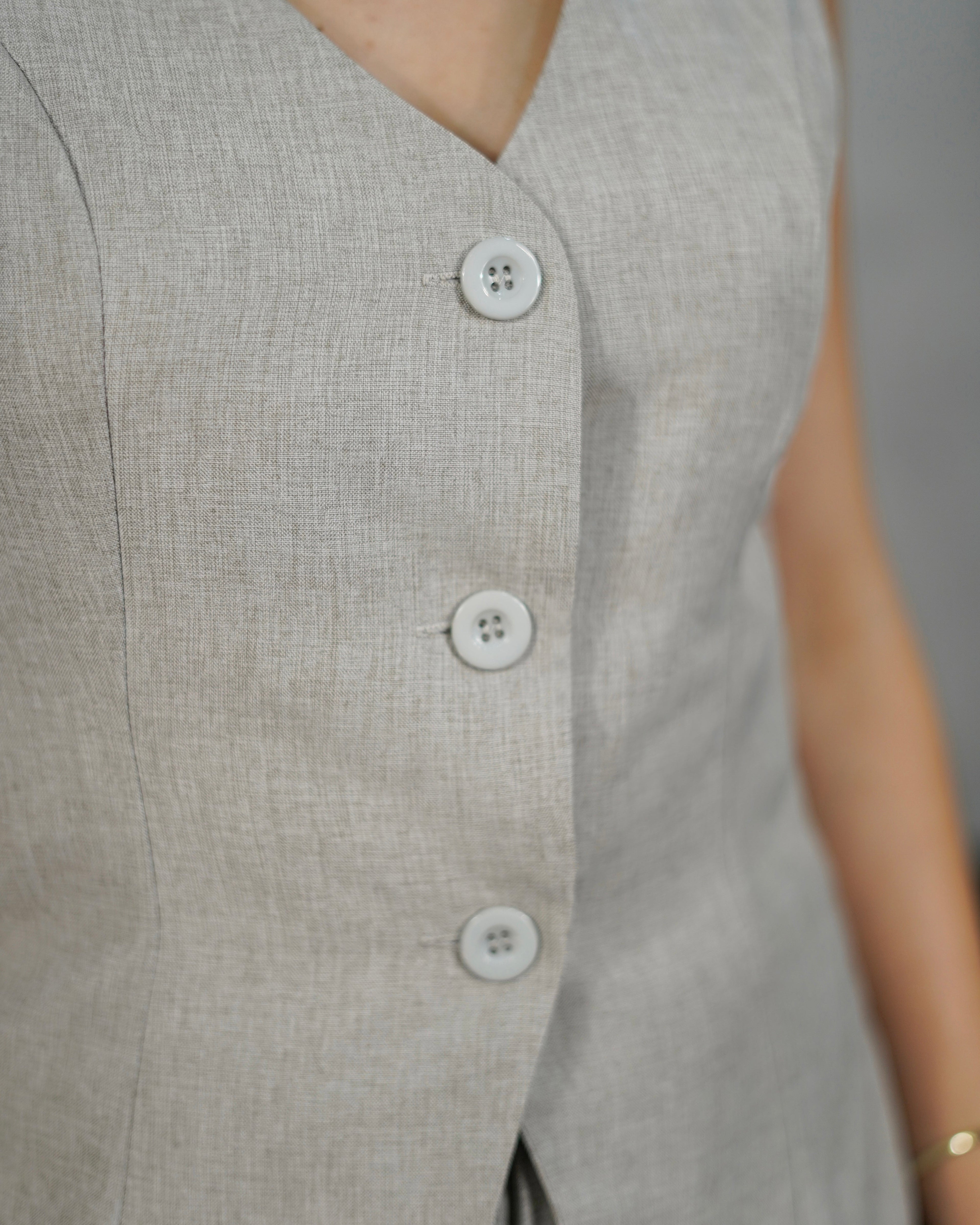 Conjunto de short y chaleco largo