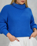 Sweater tejido cuello tortuga