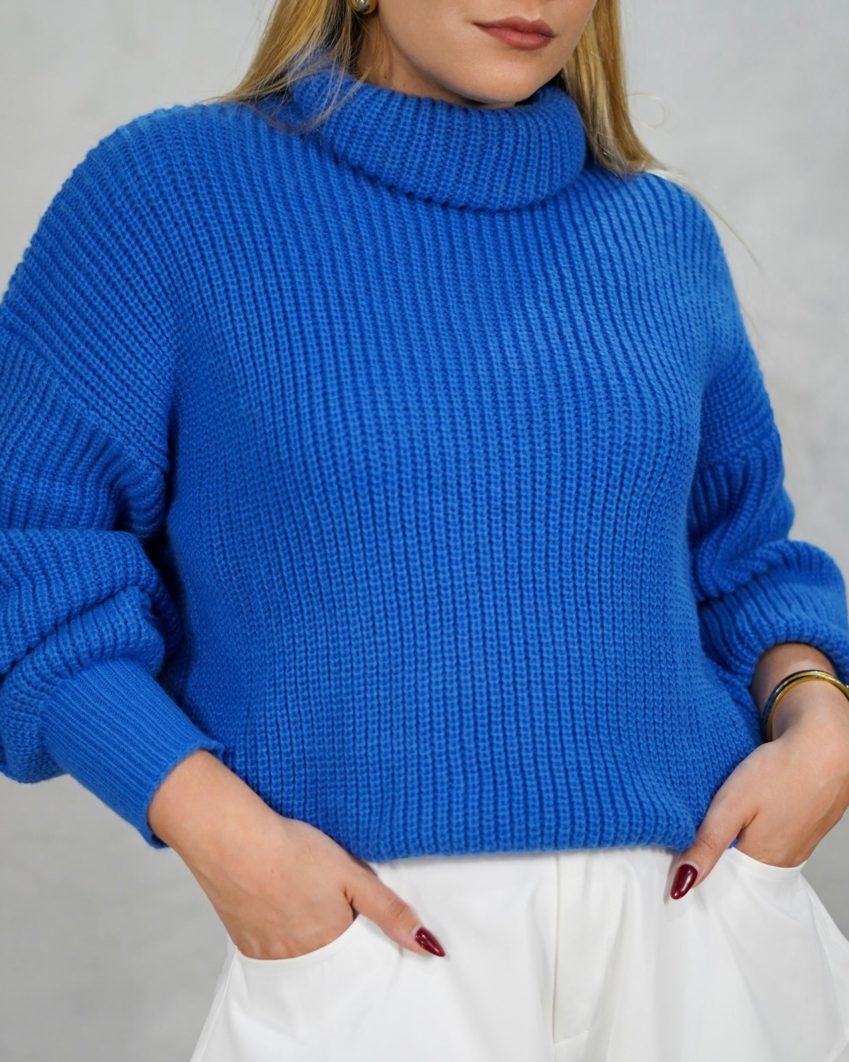 Sweater tejido cuello tortuga