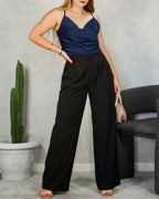 Blusa satinada de tiras finas