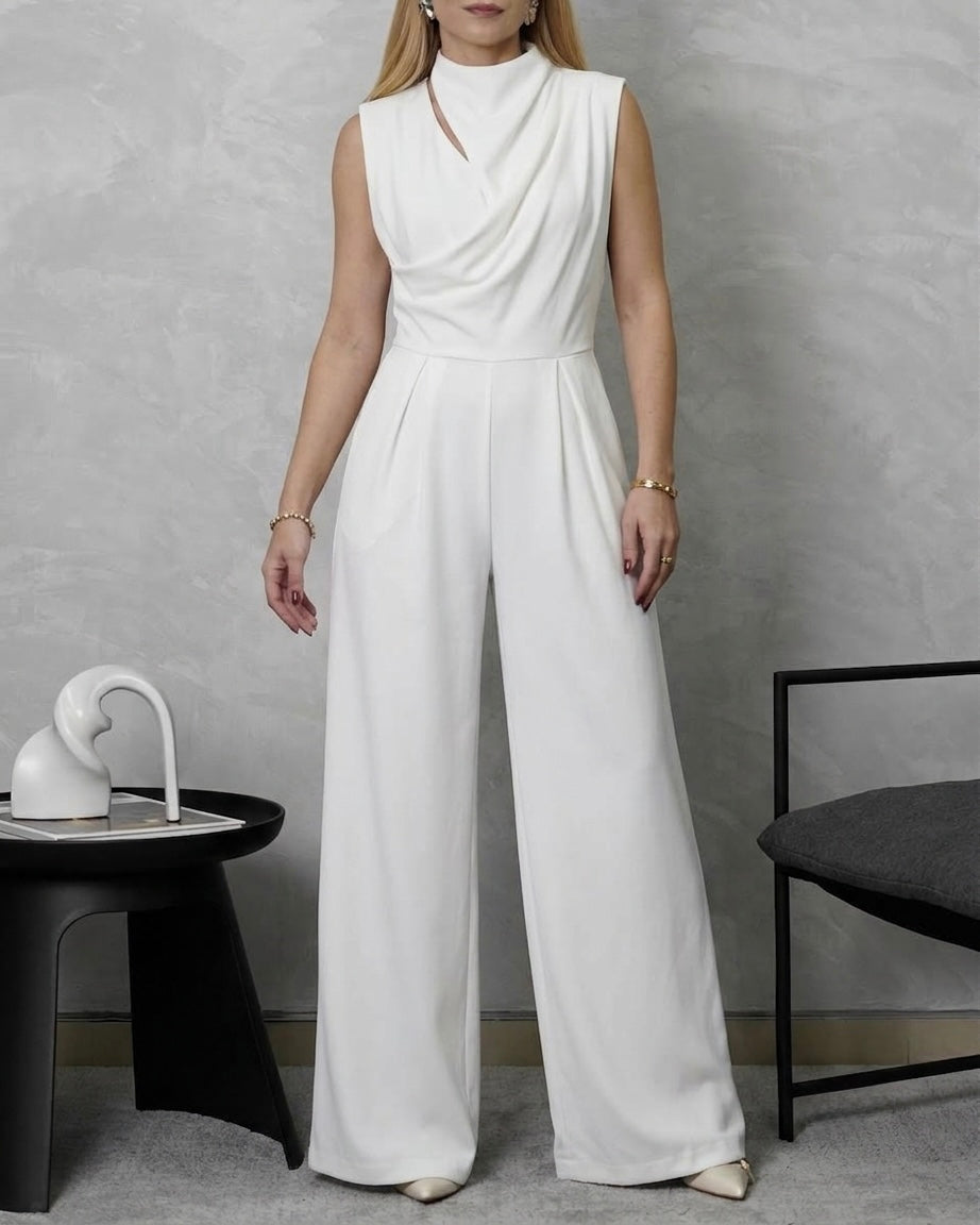Braga de pantalón y blusa entrelazada con espalda escotada