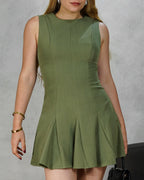 Vestido tipo falda con pliegues