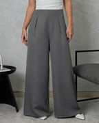Pantalón ancho alto con pinzas