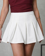 Falda Short de pliegues