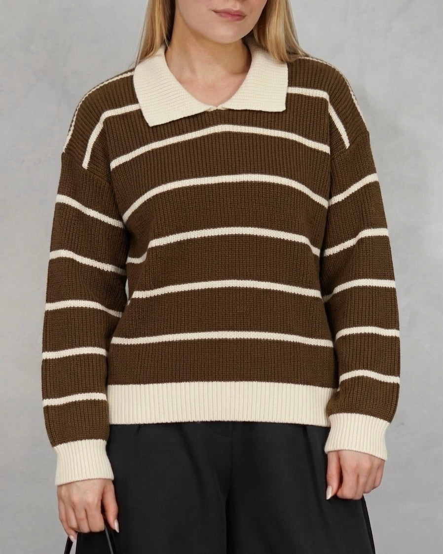 Sweater tejido de rayas finas