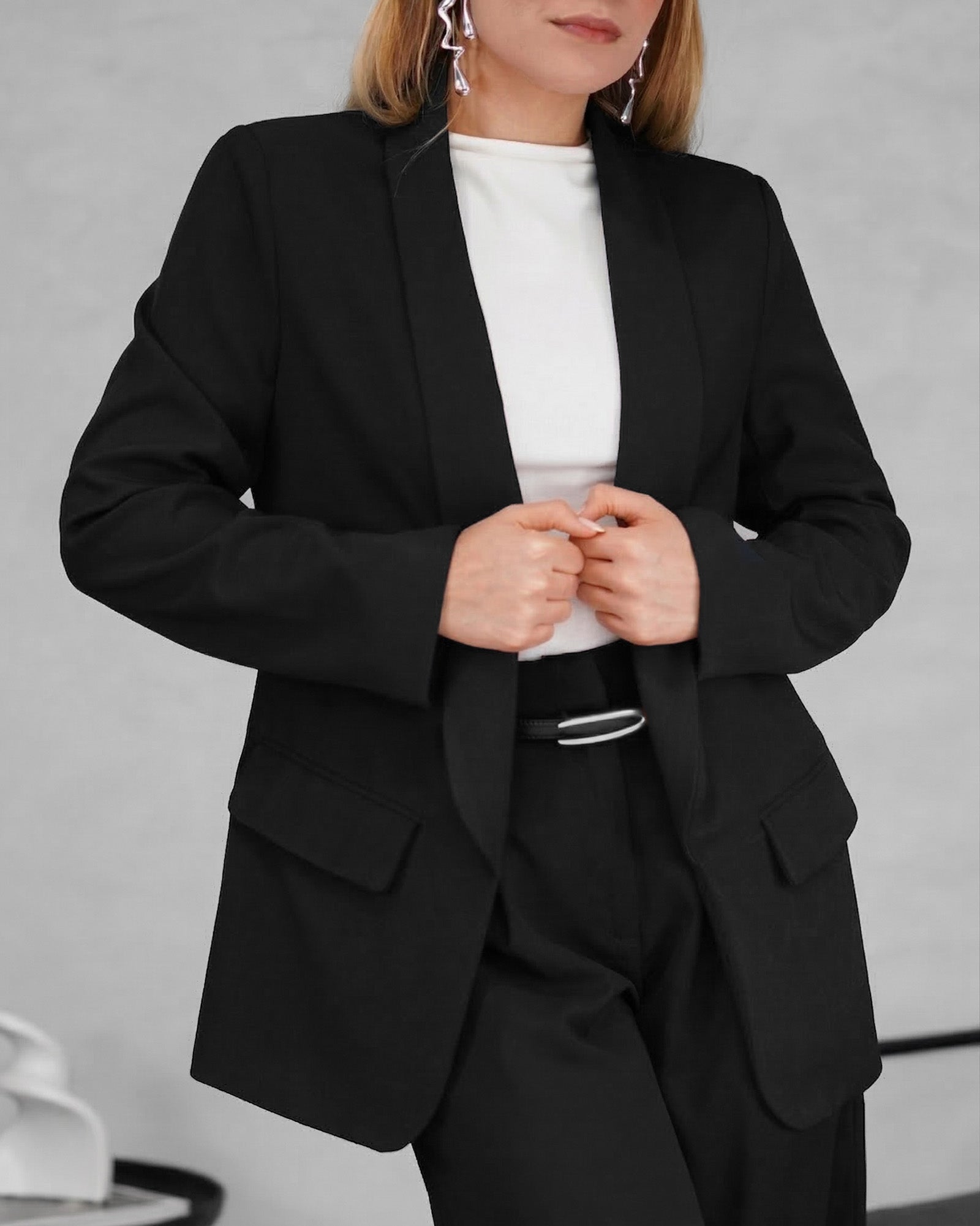 Blazer manga larga con forro