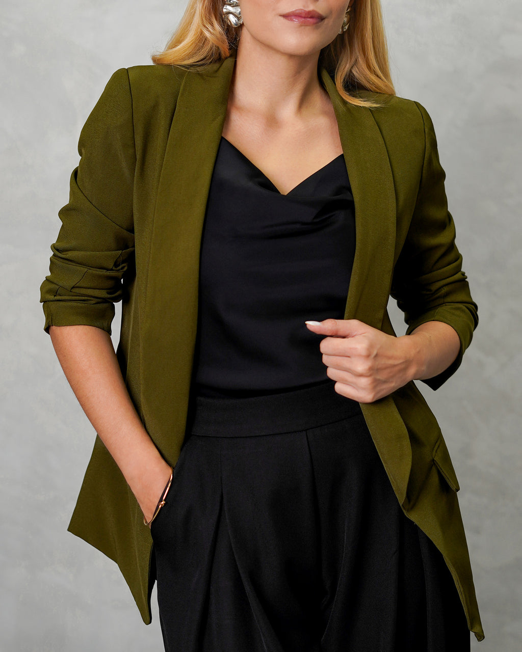 Blazer manga larga con forro