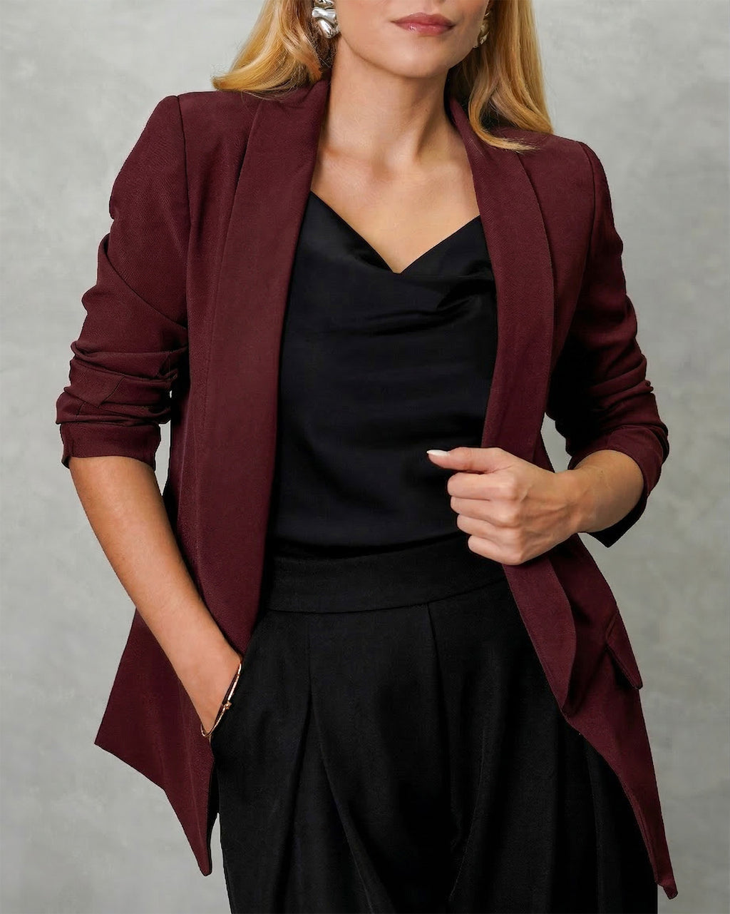 Blazer manga larga con forro