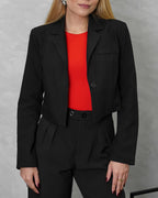 Blazer manga larga corto