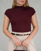 Blusa basica pegada manga corta