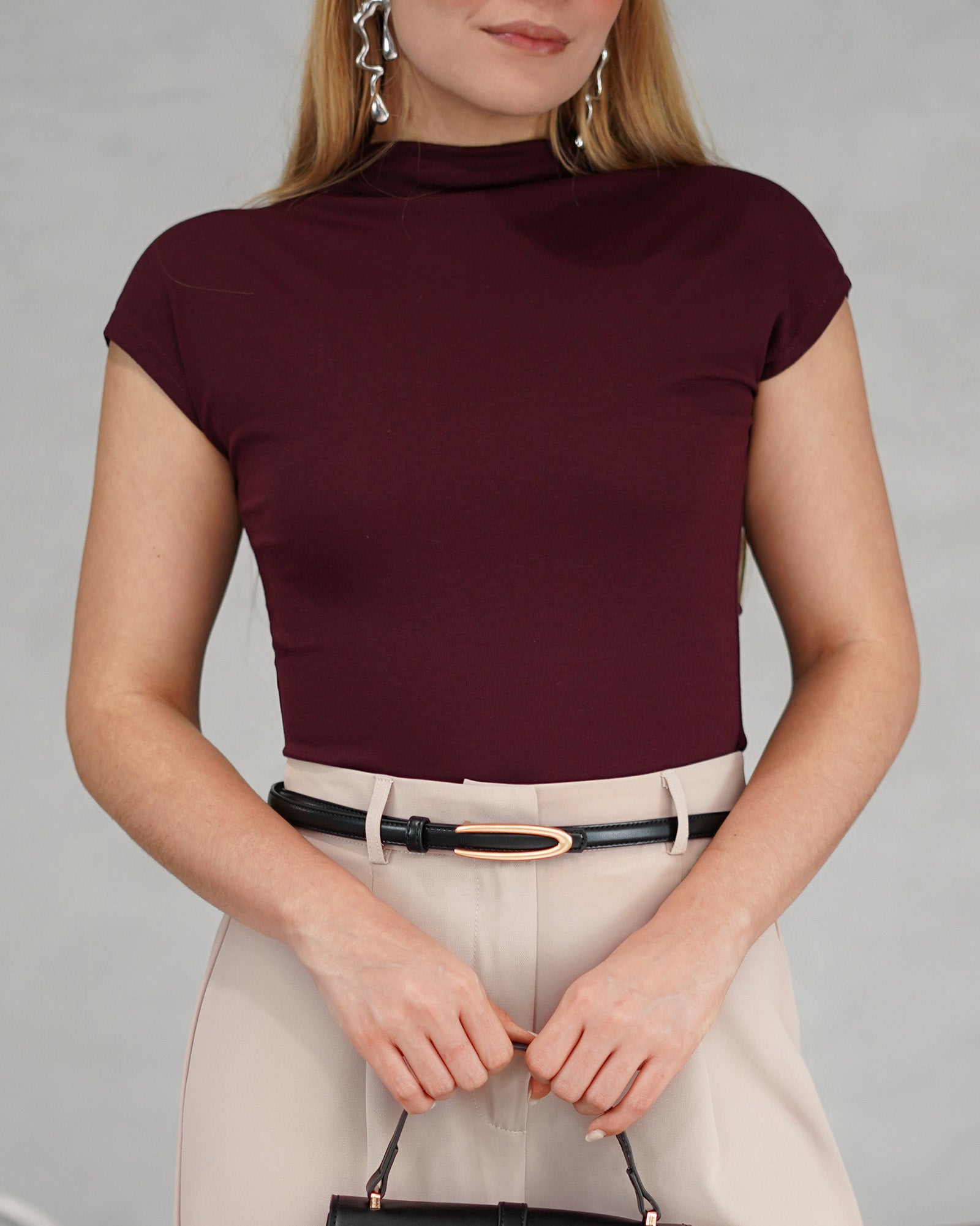 Blusa basica pegada manga corta