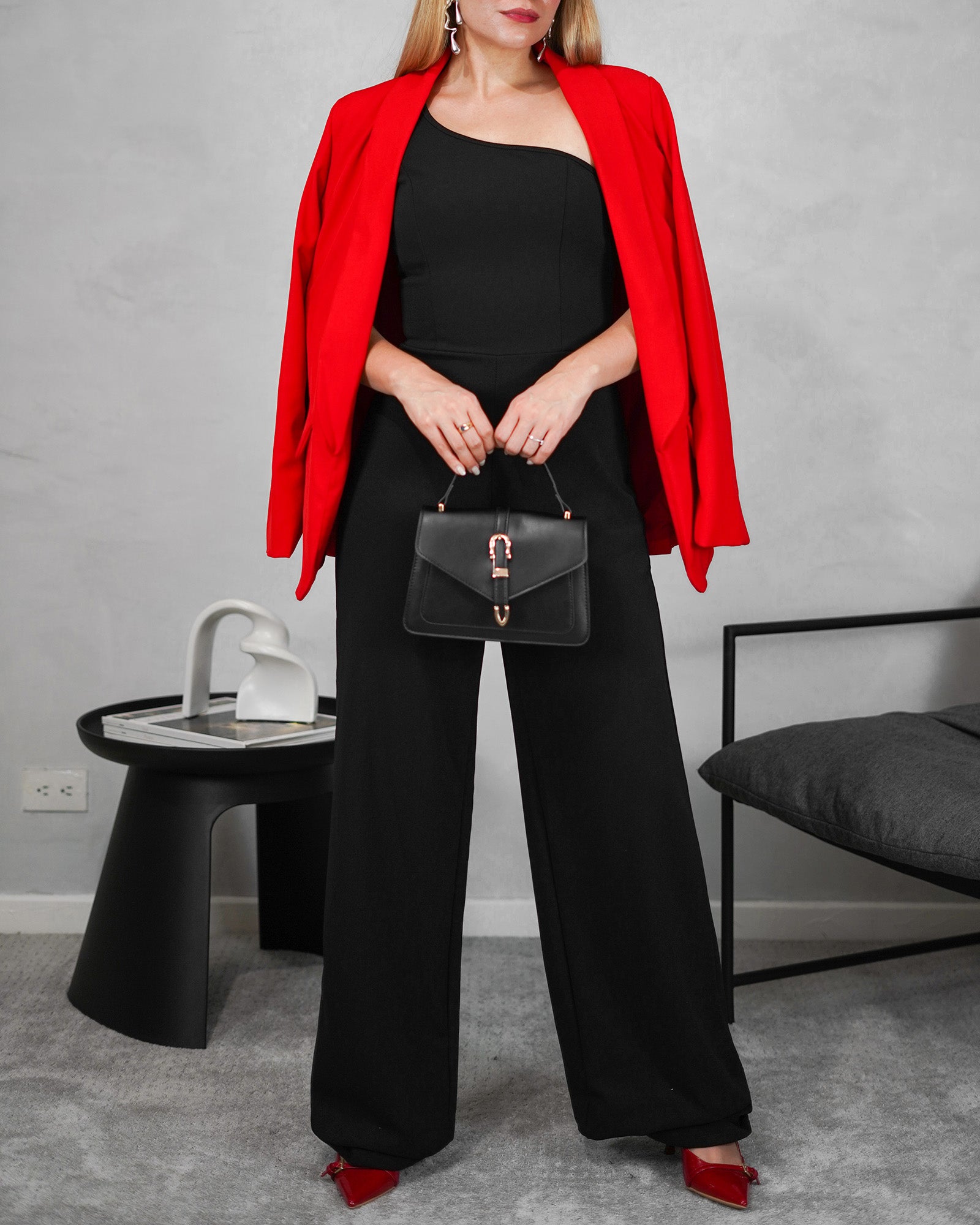 Braga de pantalón y blusa corte griego