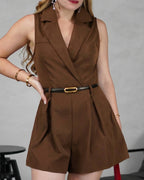 Braga short cruzada con soporte de correa