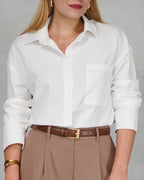 Camisa de botones manga larga oversized