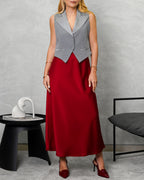 chaleco de dos botones