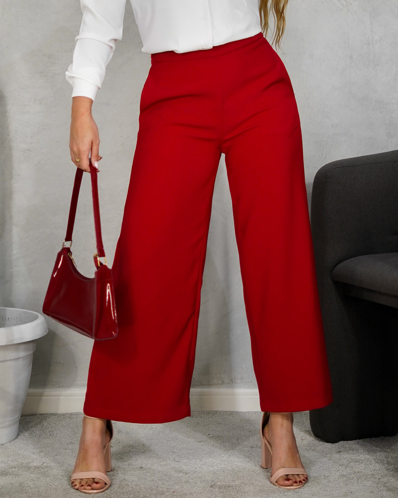 Pantalón ancho al tobillo