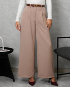Pantalón Ancho de pinzas sin boton