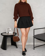 Sweater tejido cuello tortuga