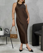 Vestido de seda holgado